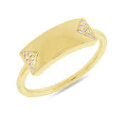 0.03ct 14k Yellow Gold Diamond Lady's Ring